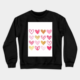 Lovely Heart Design For Valentine Day Gift For Loved One Crewneck Sweatshirt